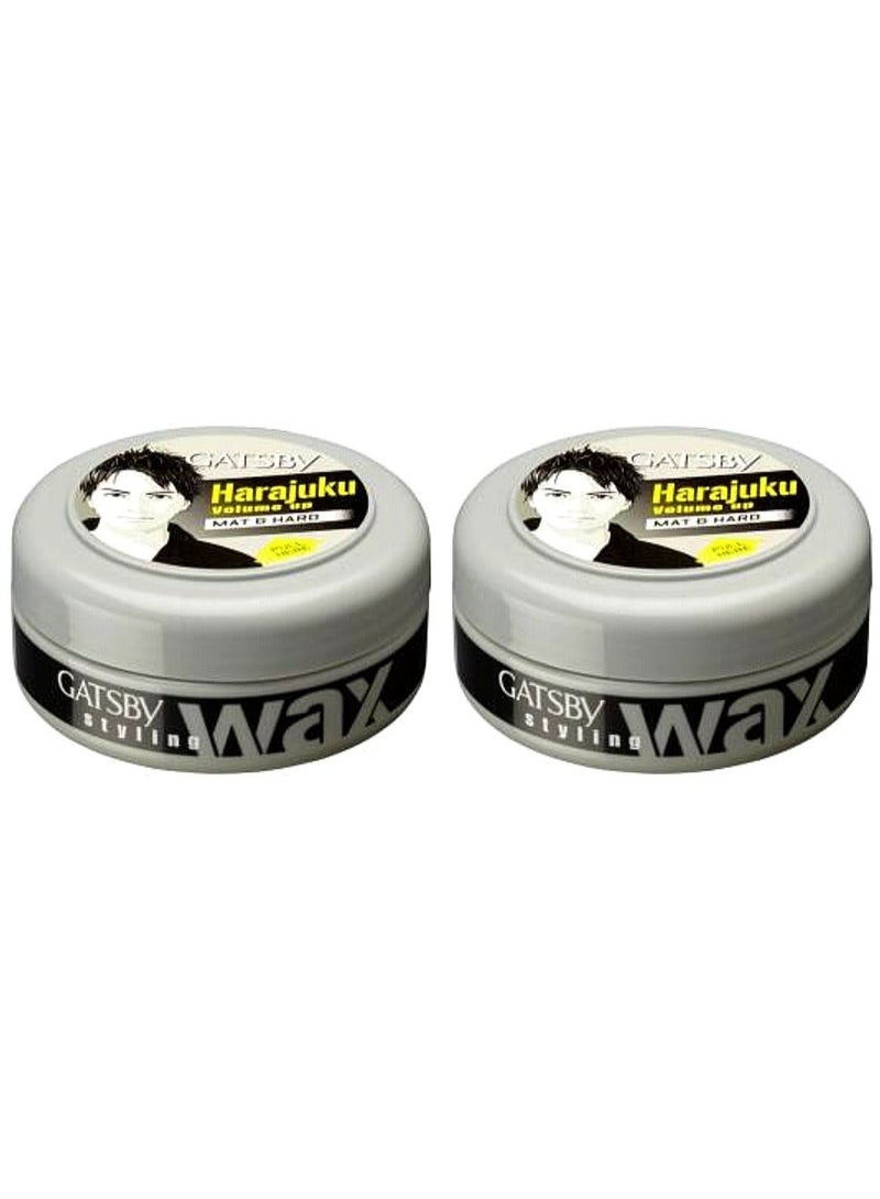 جاتسباي شمع لتصفيف الشعر هاراجوكو لمظهر مطفي وثابت 75جرام , مكون من قطعتين. - Image 2